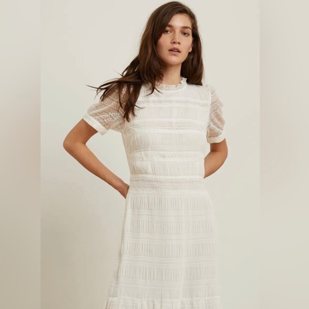 Velvet by Graham & Spencer Cream Midi Dress